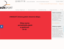 Tablet Screenshot of luksport.pl